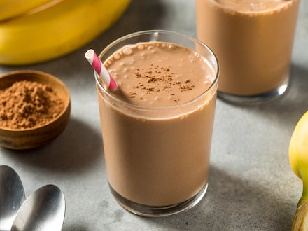 carob peanut butter banana shake – carobme