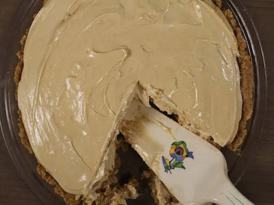 carob peanut butter cream pie