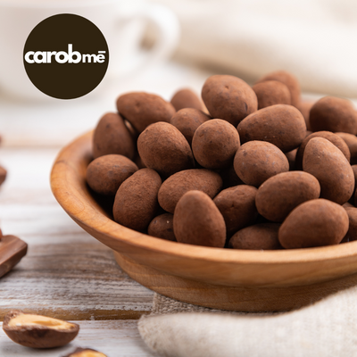 carobme organic carob covered almonds