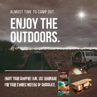 camping and carob s'mores