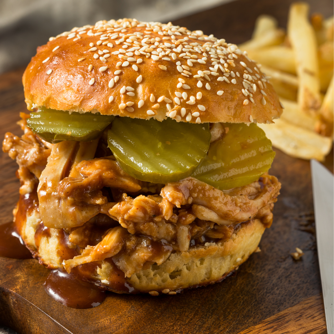 The Lazy Moose Wild West Ranch Chicken Burger